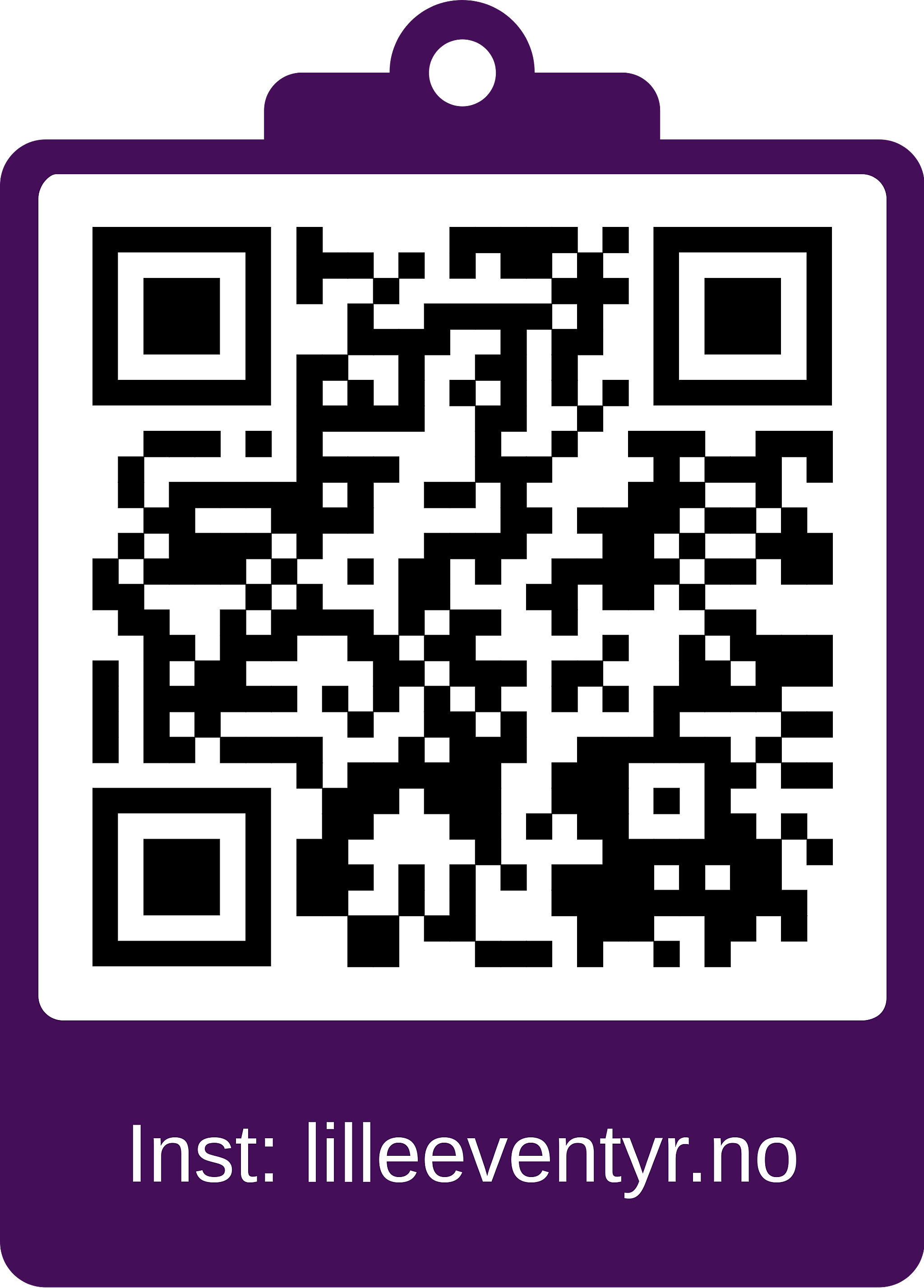 Instagram QR code for Lille Eventyr