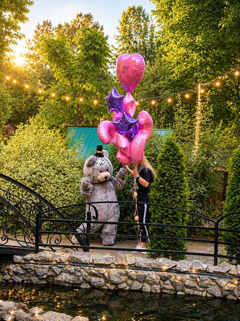Balloons in the garden